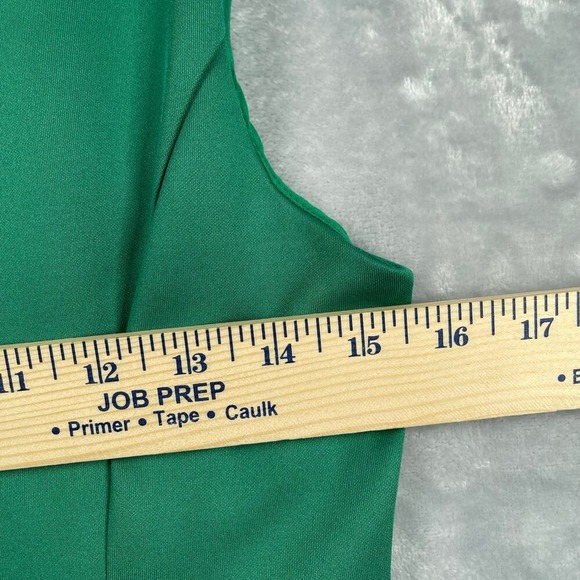 DKNY Dress Womens‎ 2 Green A-line Pleated Sleeveless V-neck Party Holiday - Picture 9 of 13